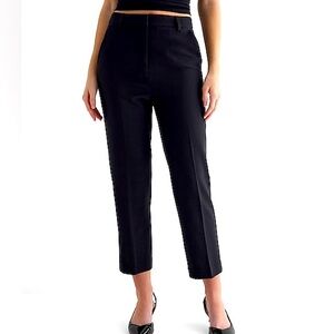 Express Black Super High Waisted Straight Ankle Pants Size S